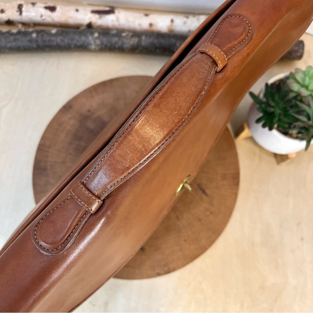 Vintage Coach USA Leather Flap Briefcase 1332-238 Brown Portfolio - Picture 10 of 15
